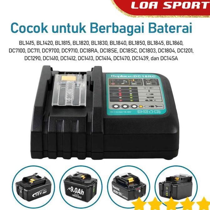 Charger Baterai Bor Cordless 18V 3A Universal Casan Batre Bor Listrik