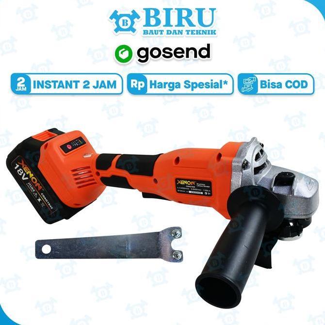 XENON CDAG1845 Brushless Cordless Grinder Mesin Gerinda Tangan Baterai