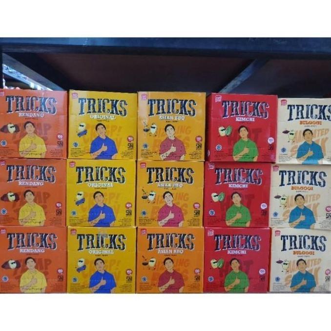 Snack Kentang TRICKS Enak 1 dus isi 24 box @ 60 gram