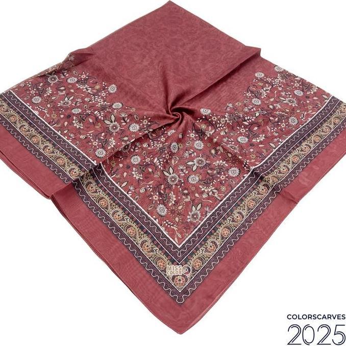MAROON Series Miss Color Voile Scarf Ultrafine Polyfon - Hijab Size 120*120