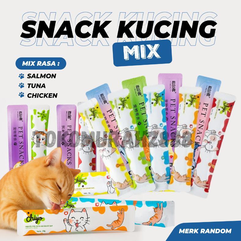 Isi 500gr Cat Strip Creamy Snack Kucing /Makanan Snack Kucing Adult Kitten Cat Strips/Cat Strip