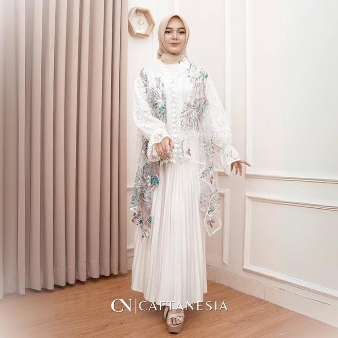 Caftanesia - Tunik Shakilla / Tunik Modern / Tunik Tile kombinasi Brukat