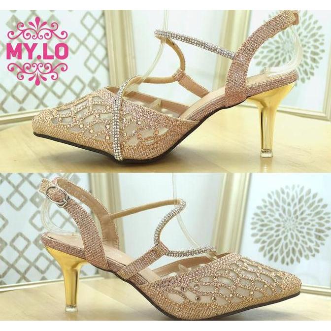 Grosir Sepatu Pesta Wanita Heels Wedding Shoes Nikah Seserahan Lamaran Premium Mewah Import High Cew