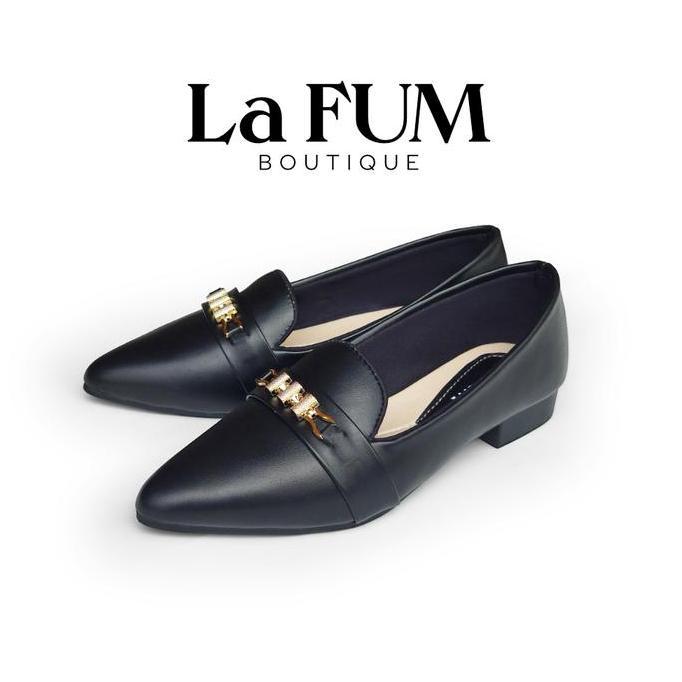 Grade Ori Petunia Sepatu Pantofel - Pansus Hak Wanita Heels Shoes By La Fum