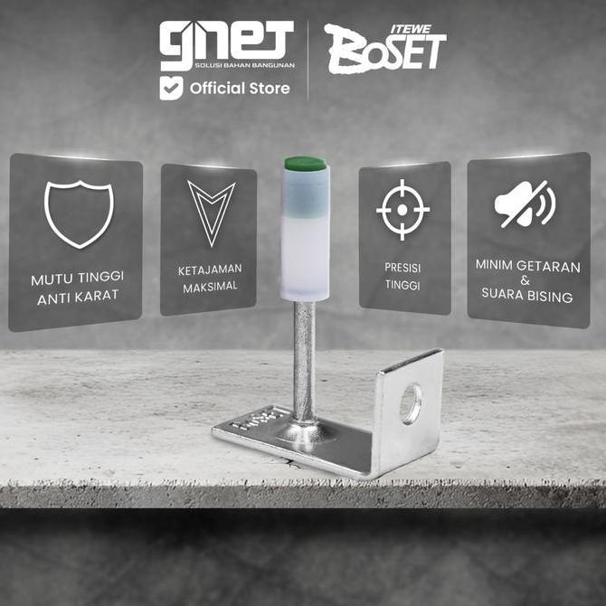 Ironbig- Boset Pin Angle Clip | Paku Tembak Beton Alat Konstruksi