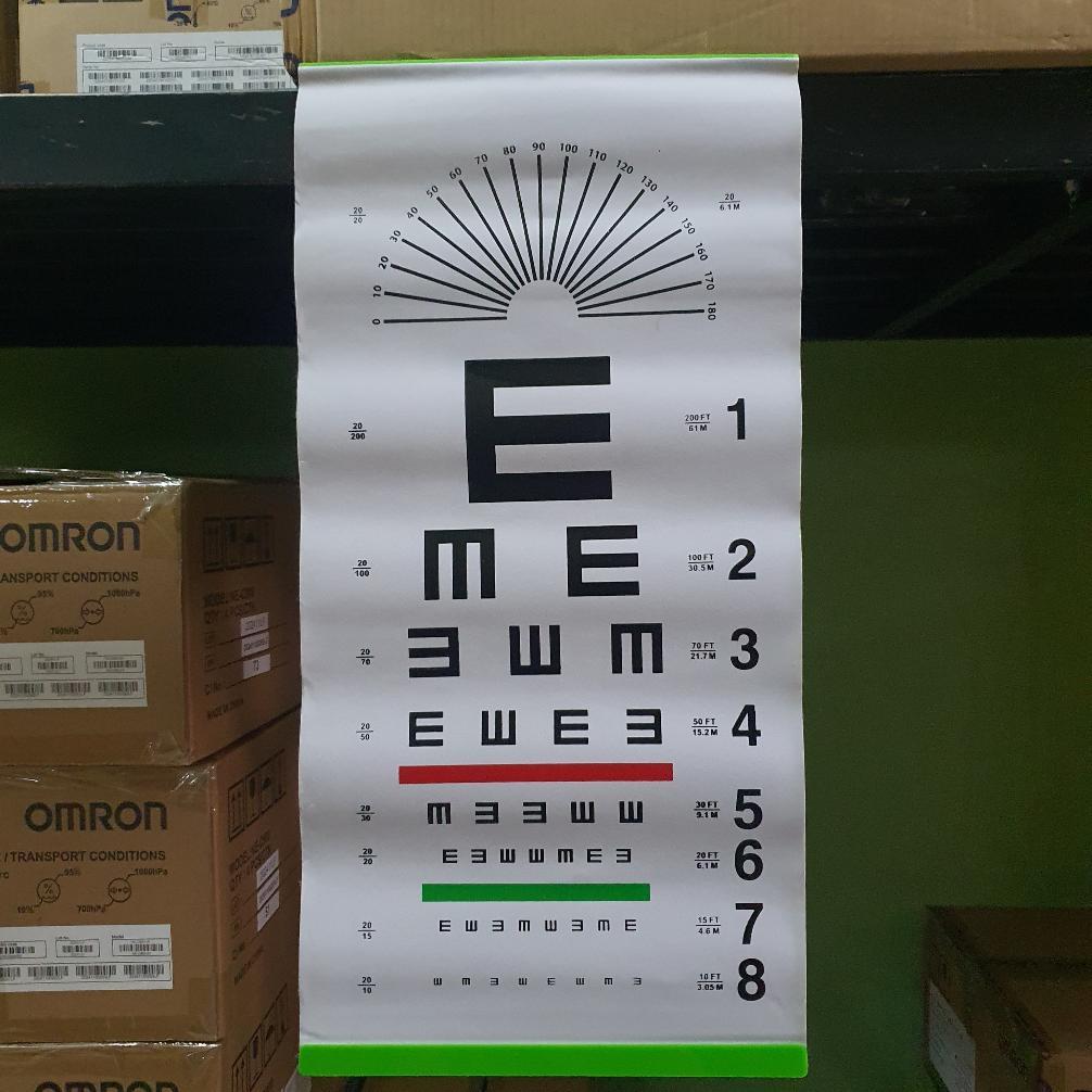 Snellen E Chart / Snelen Chart E Chart / Snellen Kain E Chart / Tumbling E Chart