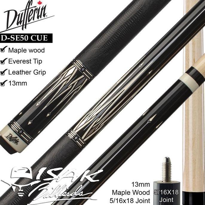 Dufferin D-SE50 Pool Cue - Canada Maple Billiard Stick Stik Duferin