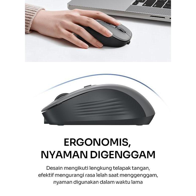 TERBARU - Robot M500 Mouse Wireless Rechargeable Silent Click