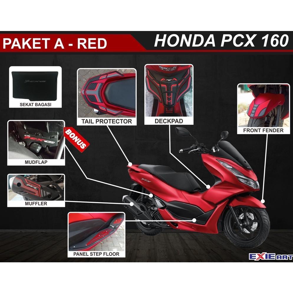 PAKET KOMPLIT PROTECTOR PCX 160 - FULL SET AKSESORIS HONDA PCX 160
