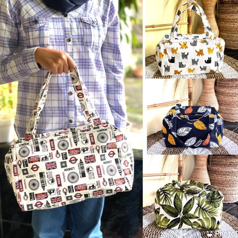 Hand Bag Travel Kanvas Size Medium/Tas Travel Jinjing