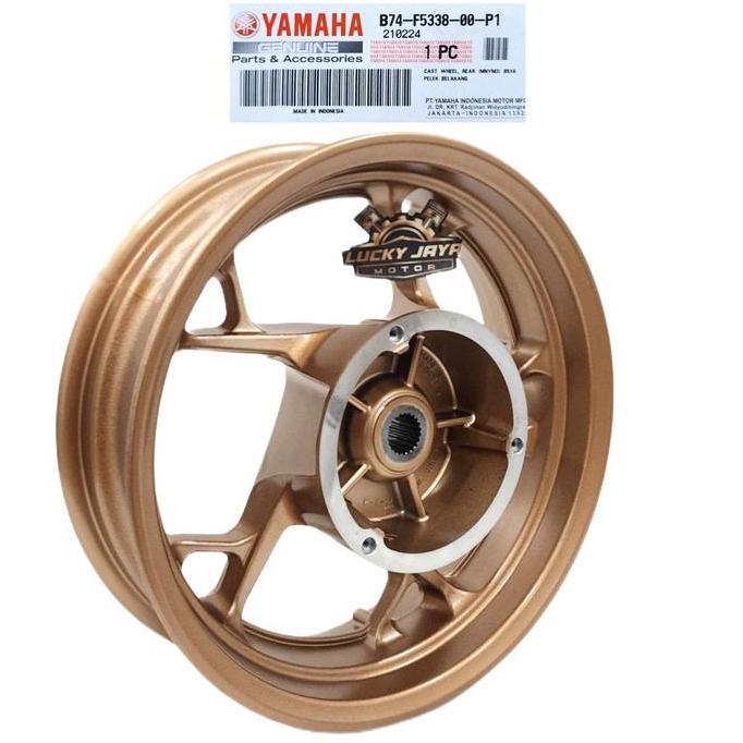 Pelek Velg Vleg Racing Belakang Xmax 250 Xmax250 Gold B74-F5338-00-P1 Original 2021-2024
