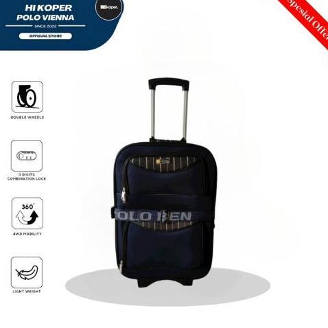 Kelilingaja- Polo Ben Size 24 Inch Koper Kain Kanvas Original Kabin & Bagasi Premium