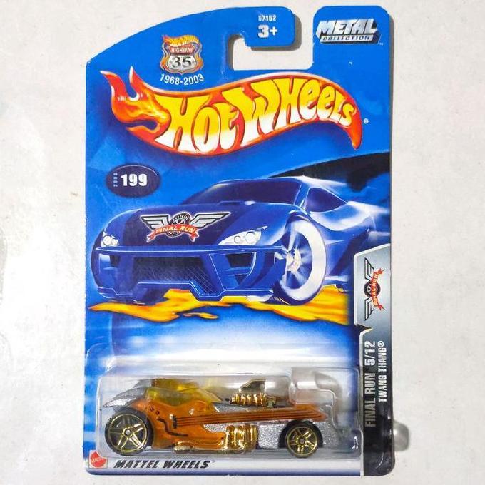 Hotwheels Hot Twang Thang silver orange 2003 Final Run rare