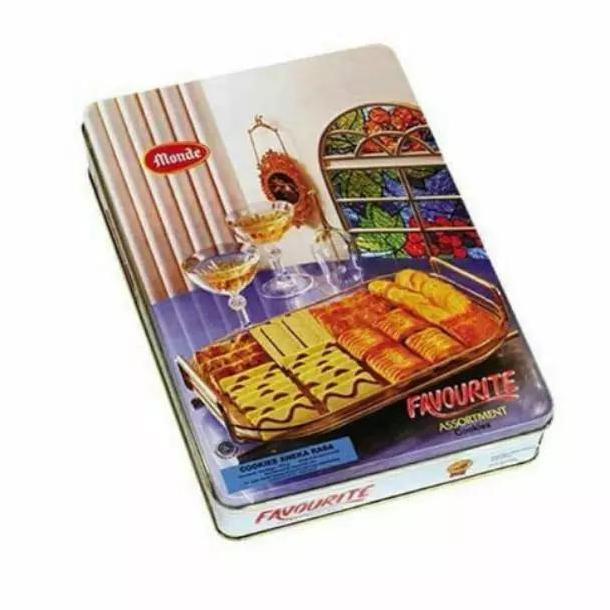 Monde Favourite Assortment Kaleng 575 gr / Kue Kaleng Monde Favourite CM