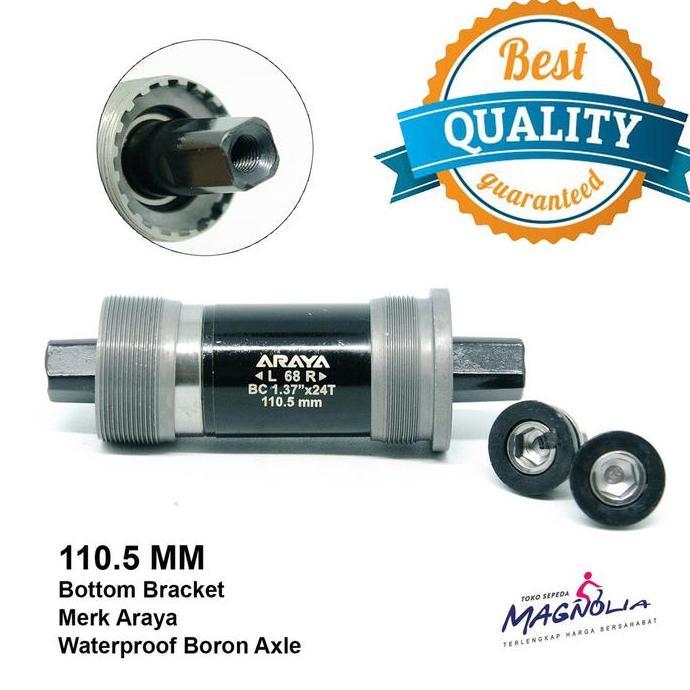 Promo Bottom Bracket / BB Axle 110.5 MM Sepeda MTB / As Tengah Bearing Diskon