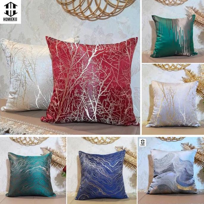 NEW Sarung Bantal Kursi Sofa 45x45 50x50 Velvet Mewah Minimalis