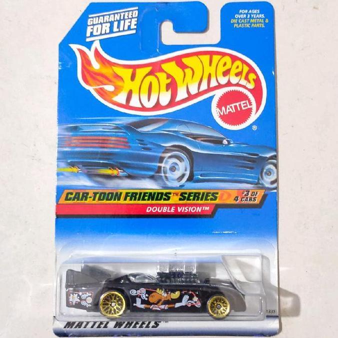 Hotwheels Hot Wheels Double Vision hitam 1999 Car Toon Friends Series