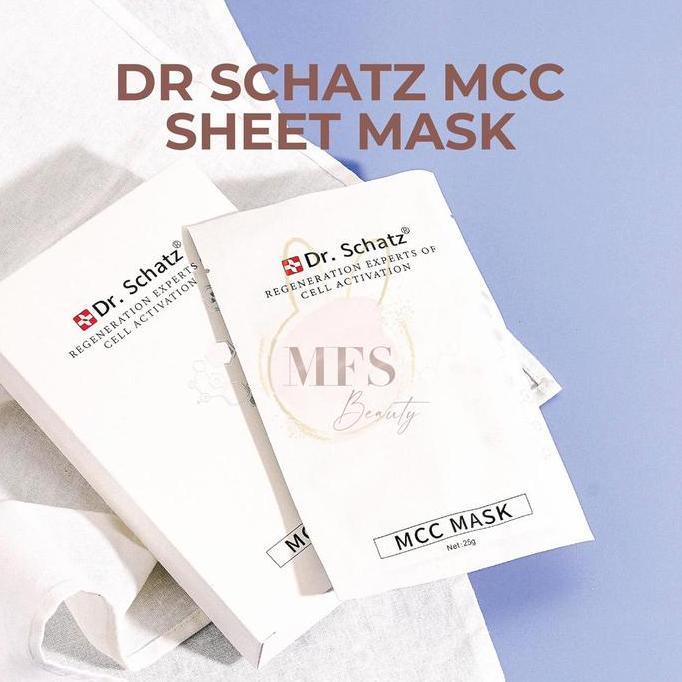Bytxi- Dr. Schatz - Mcc Sheet Mask - Masker Wajah Ori / Kulit Kemerahan / Kulit Meradang / Sehabis L