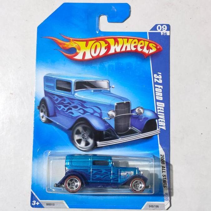 Hotwheels Hot Wheels 1932 32 Ford Sedan Delivery biru 2009 Red Line
