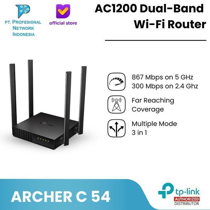 Tp-Link Archer C54 AC1200 Dual-Band Wi-Fi Router TpLink Archer C 54