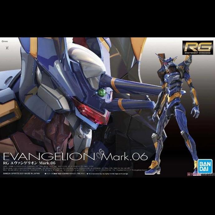 Bandai RG Evangelion mark 06 seukuran MG gundam 1/100