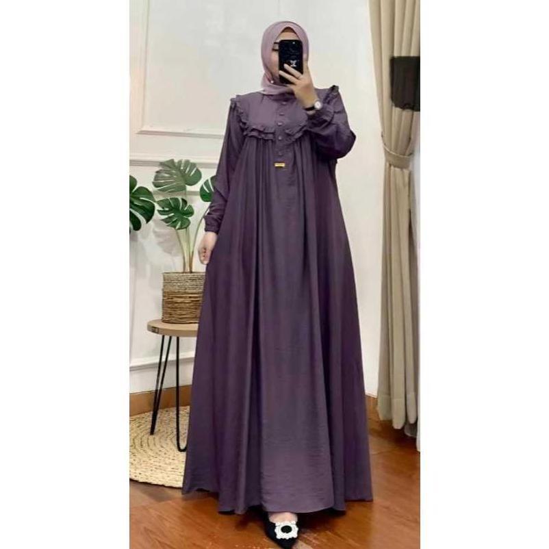 PROMO TERBARU GAMIS CRINKLE AIRFOW MAXI DRESS SAMIRA TERBARU SERATUS RIBU DAPAT 3 PCS //GAMIS 100 DA