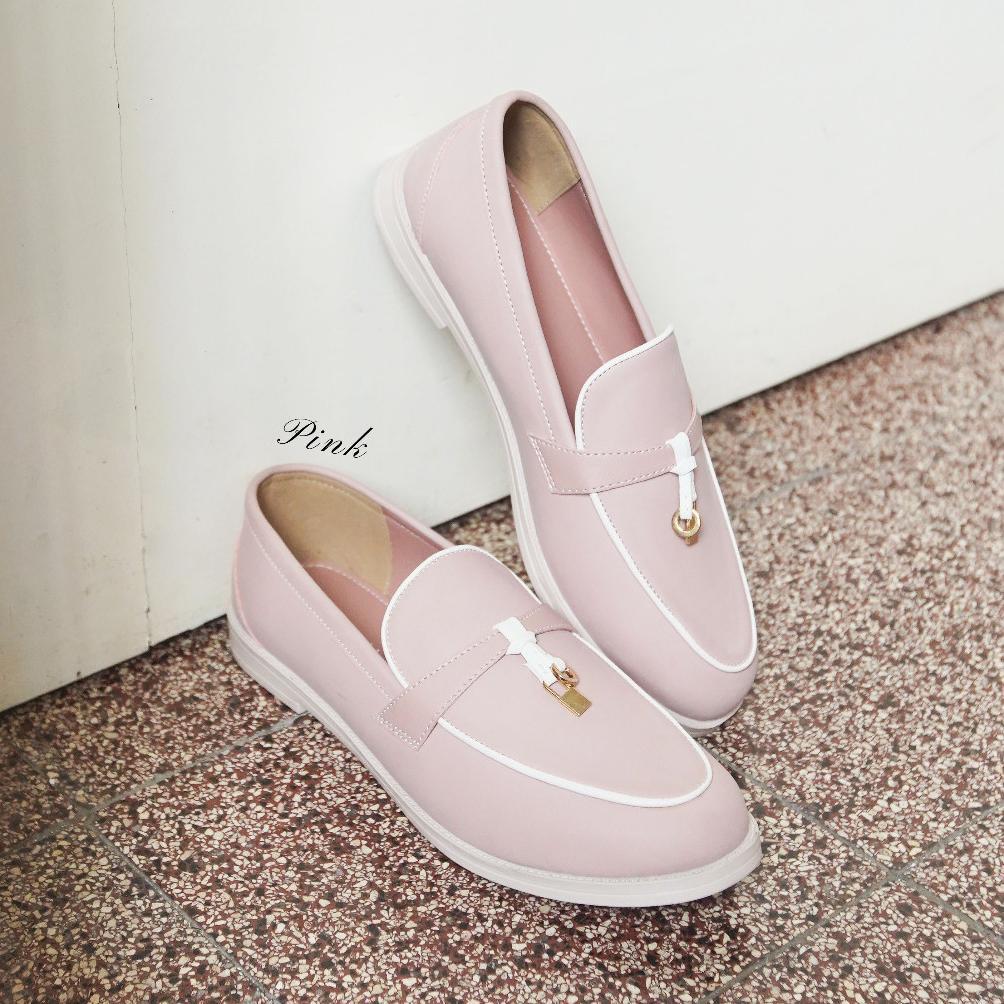GARANSI SAHIKU - Olivier Loafers Sepatu Wanita Daily Shoes Woman Flatshoes Casual Ringan Anti Slip