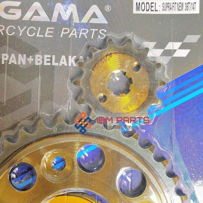 GEAR SET PRESS GEAR SET DEPAN BELAKANG HONDA MODEL SS SUPRA X 125 FI PGM REVO FI BLADE Best Quality