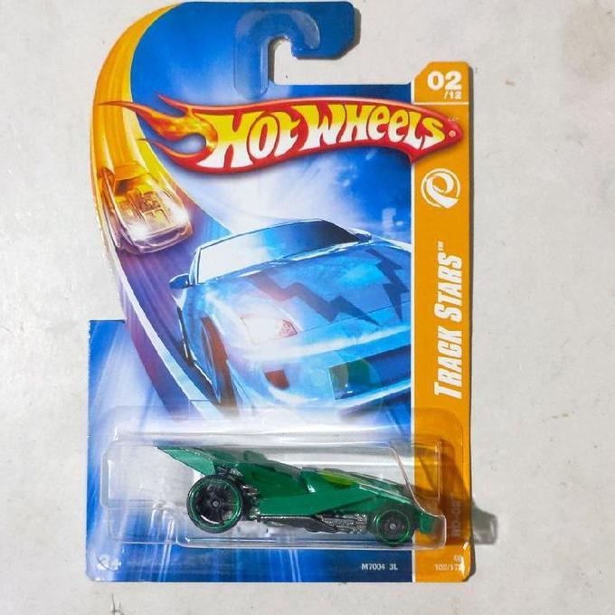 Hotwheels Hot Wheels RD-02 RD 02 RD02 hijau 2008 Track Stars base besi rare