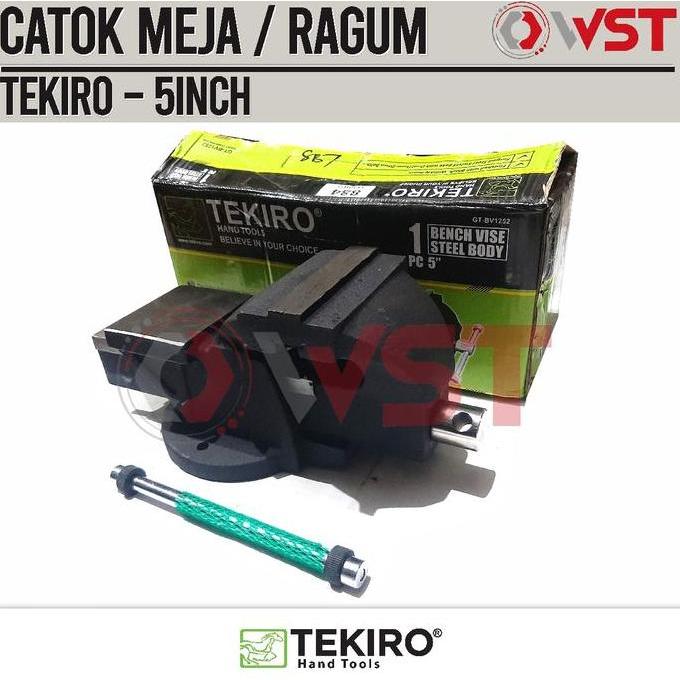 Promo Catok 5inch TEKIRO / Ragum 5 inch / Bench Vise 5" / Catok Meja Diskon