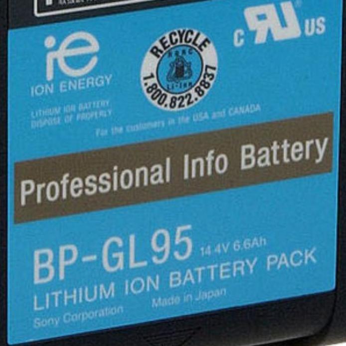 Sony Bp-Gl95A 14.4V Graphite Lithium-Ion V-Mount Battery Original Belum Dibongkar2 For Lcd Monitor S