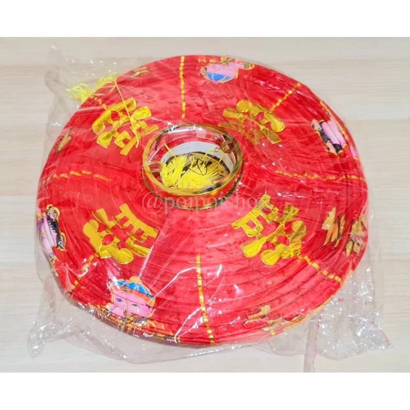 Lampion Imlek 35Cm 14 Inch Motif Anak Kongsi Kain China Dekorasi Tahun Baru Cina Lantern Lampion Mer