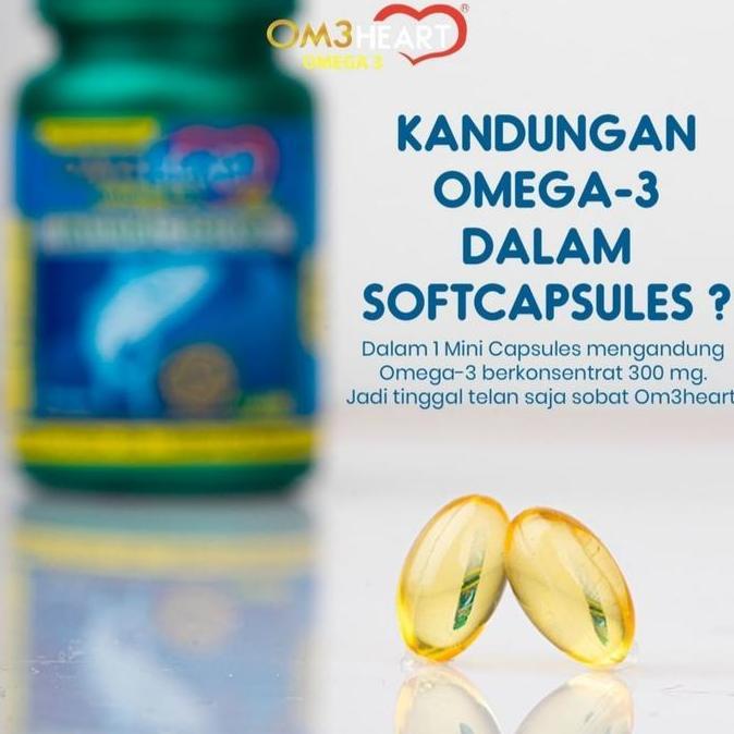 Vitbreak- Minyak Ikan Omeheart Om3Heart Omega 3 Fish Oil Halal