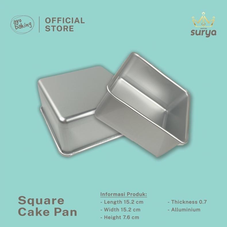 [CAQUEEN] SURYA Loyang Kotak | Loyang Bolu Kotak | Loyang Kotak Full Press