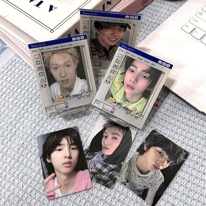 Photocard Holder Akrilik Aesthetic/Photocard Frame Pc 3 Inci Bingkai 3D/Photocard Kpop/Cahol Photoca