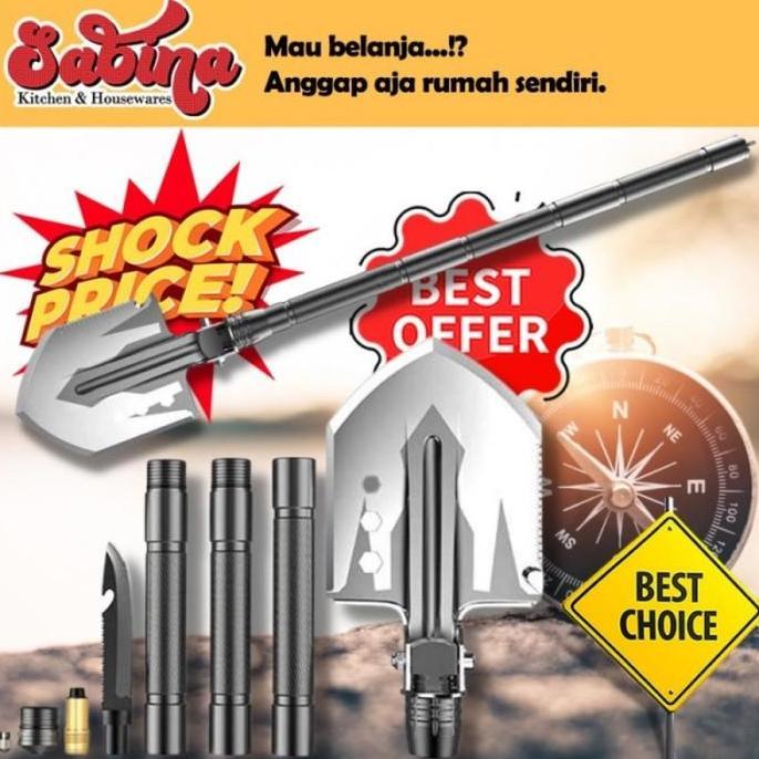 Sekop Lipat Portable Multifungsi Professional Tactical Survival Tool terlaris