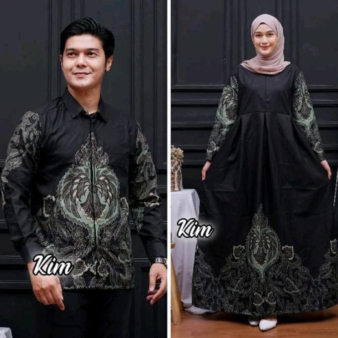 Baju Lebaran Couple Gamis Couple Suami Istri Sarimbit Lebaran 2026