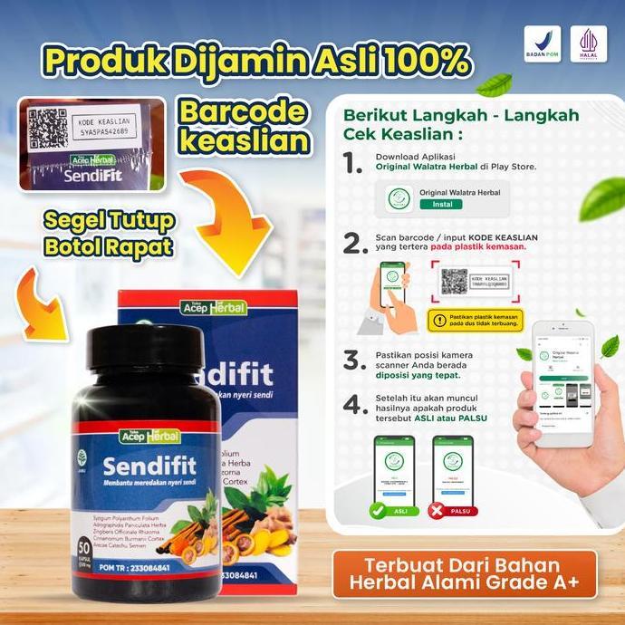 Grildd- Sendifit Original Membantu Keluhan Sakit Pinggang Belakang Sendi Syaraf Kejepit Asam Urat Re
