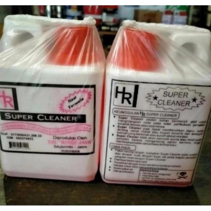 super hr cairan pembersih KERAMIK POSELEN toilet hr super cleaner HR