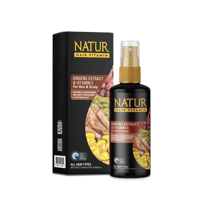 Haircare- Natur Hair Vitamin Ginseng 80 Ml - Vitamin Untuk Rambut Rontok Vitamin Rambut Rontok Dan K