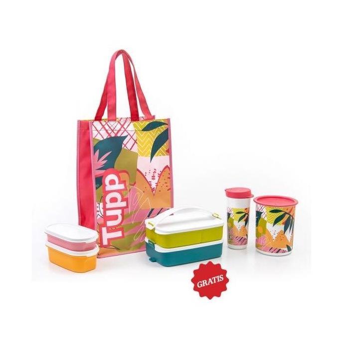 Tupperware T bestie set / bestie paket bekal makan free