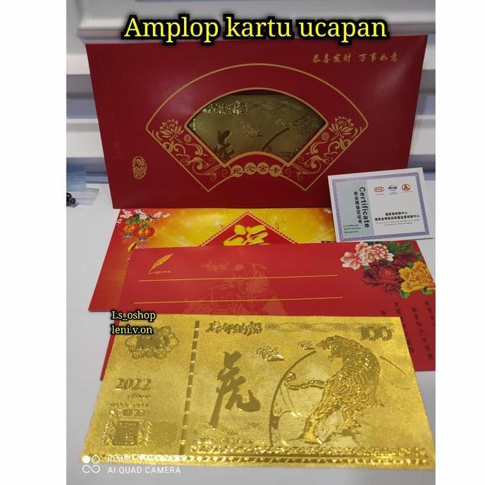 ------] Angpao Emas Shio Harimau Tahun 2022 Amplop Imlek CNY - Lihat Video