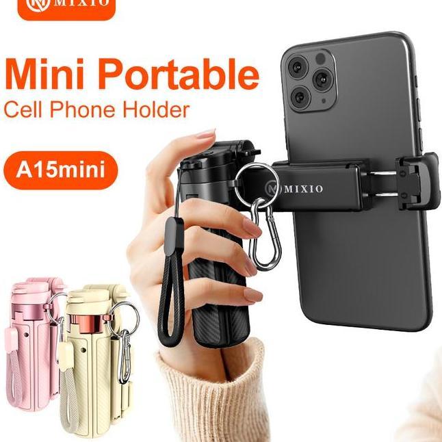 Mixio A15 Mini Poet Grip Tri Mini Selfie Sti Remote Control Tri 3 In 1 Tongsis Tri Bluetooth Quad