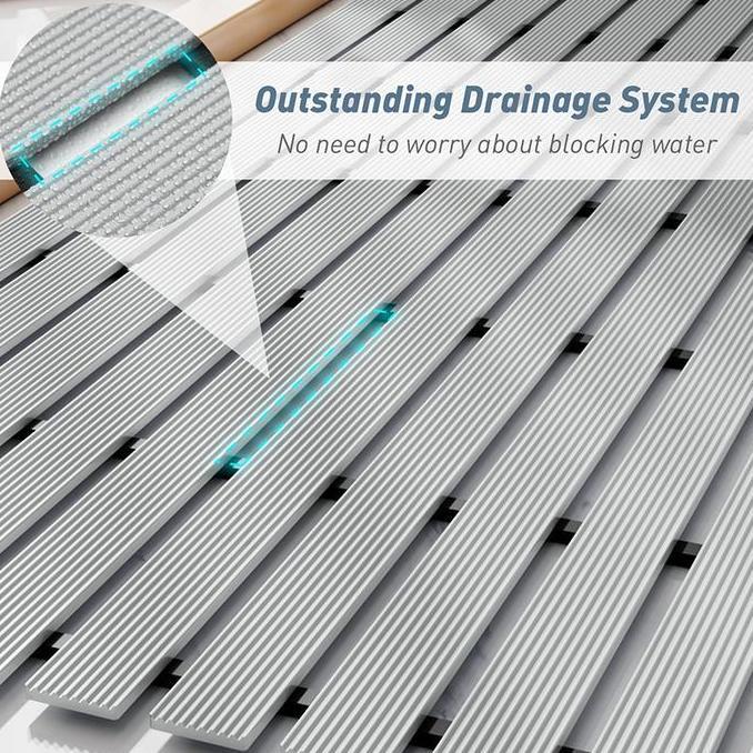 [COD] 43x120cm Keset anti slip kamar mandi/Keset Kamar Mandi Anti Slip Tebal Alas Kamar Mandi Jaring