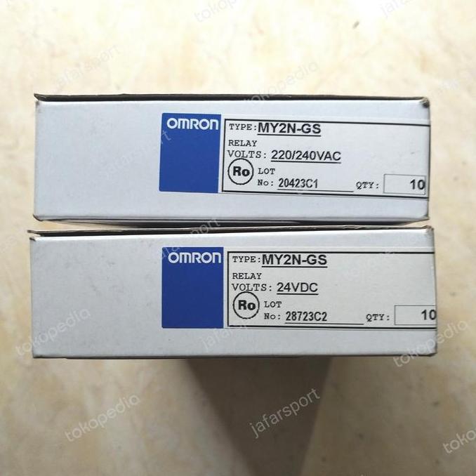 Promo RELAY OMRON MY2N-GS 220VAC RELAY OMRON MY2N-GS 24VDC OMRON MY2N GS Diskon
