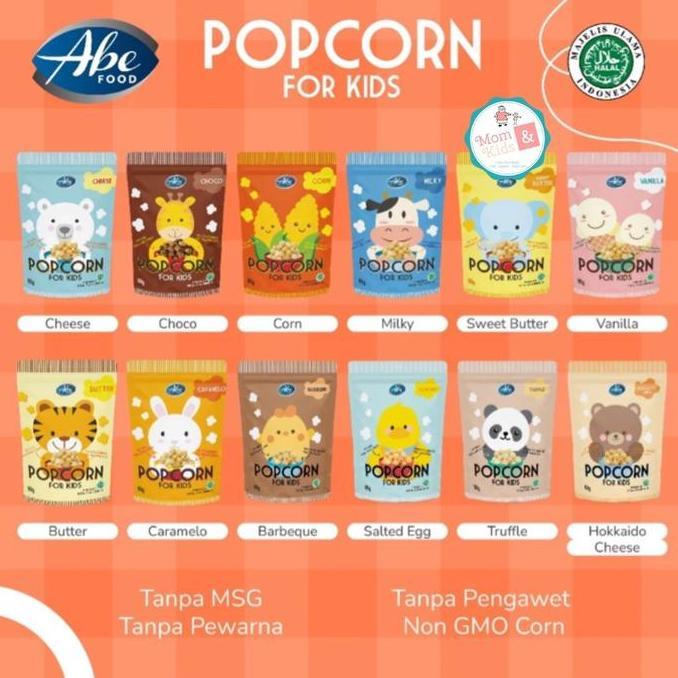 Milxia- Abe Food Pop Corn For Kids | Popcorn Snack Cemilan Sehat Anak