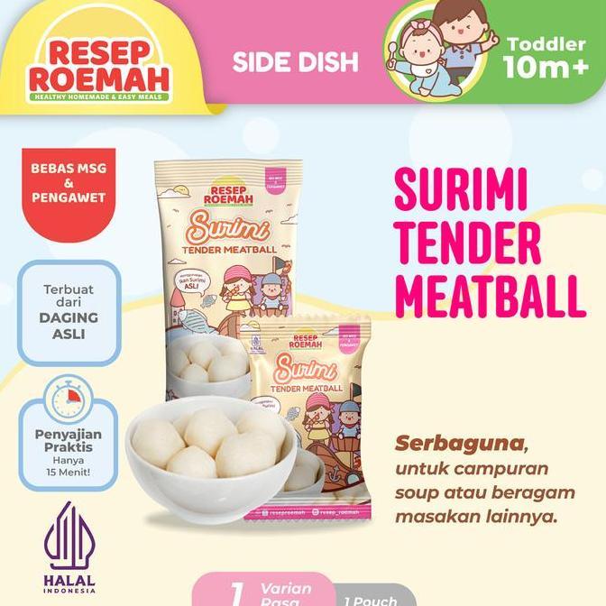 Milxia- Resep Roemah Surimi Fish Tender Meatball / Bakso Ikan Surimi / Toddler