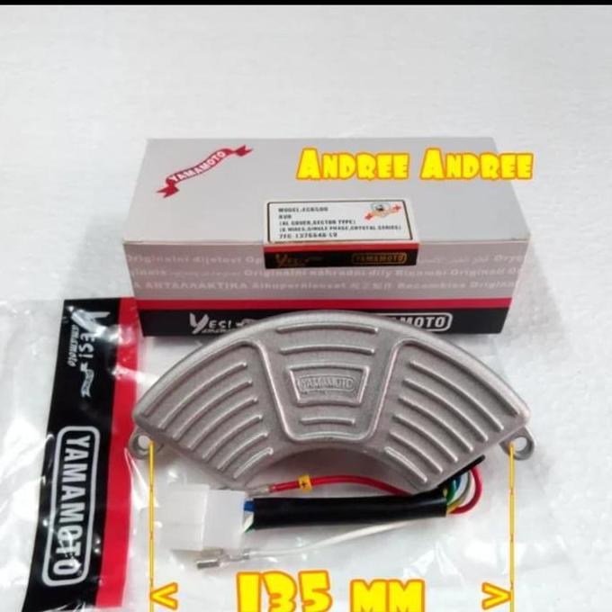 hanya disini] AVR Genset 5000 6000 7000 Watt W Oval Sabit Aluminium - Yamamoto