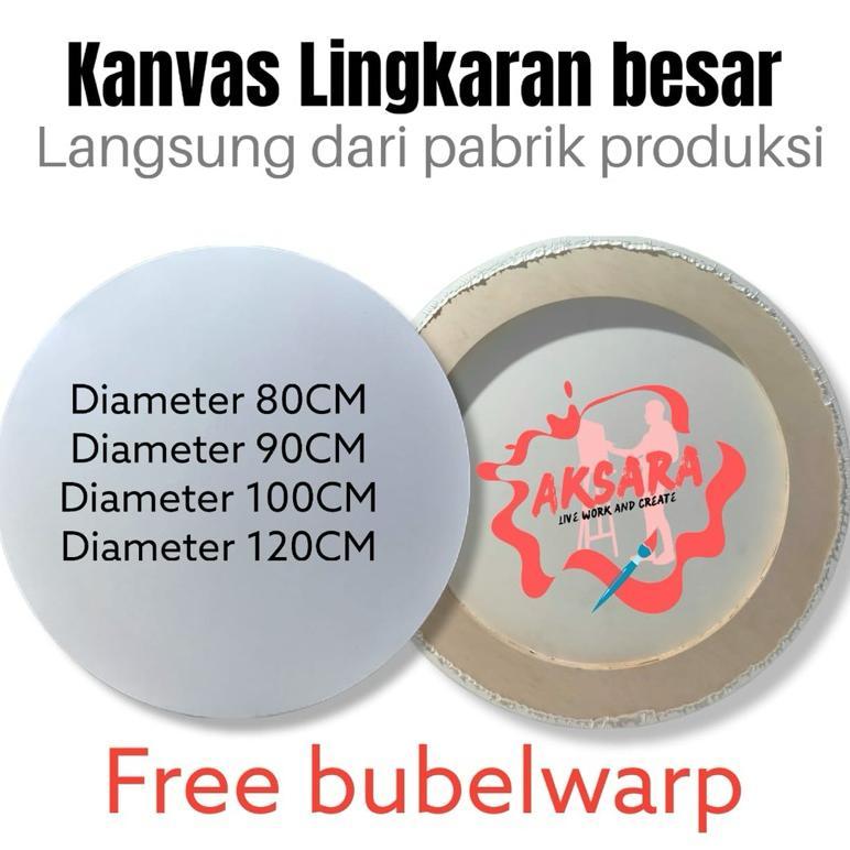 [DAS] kanvas Lukis lingkaran kanvas bulat besar