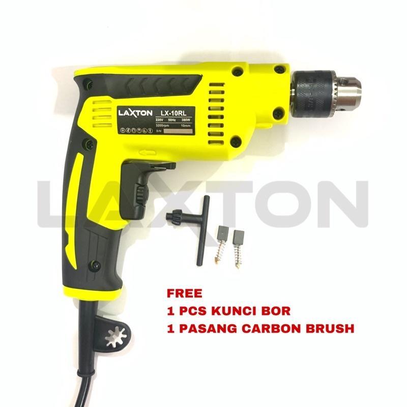 Ms Bor Listrik Tangan Laxton Lx10Rl 10Mm Mesin Bor Kayu, Tembok, Besi, Multifungsi